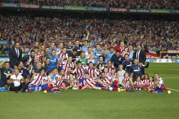 22 de agosto de 2014. El Atlético ganó 1-0 al Real Madrid en la vuelta de la Supercopa de España. Mandzukic fue el encargado de marcar el gol de la victoria.