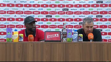 Jorge 'Polilla' da Silva, DT de América, analiza el empate contra Millonarios.