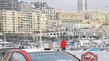 <b>VISTOSA ESPECIAL. </b>Sordo cerró su participación en Montecarlo en un tramo por las calles del Principado.