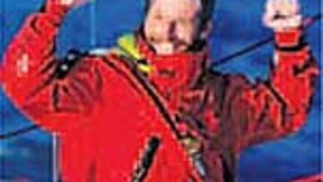 Stamm, a su llegada a meta.