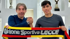 DT del Lecce da una inesperada noticia sobre el chileno Matías Pérez