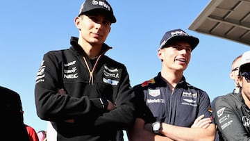 Esteban Ocon y Max Verstappen.