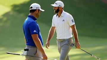 Jon Rahm y Dustin Johnson.