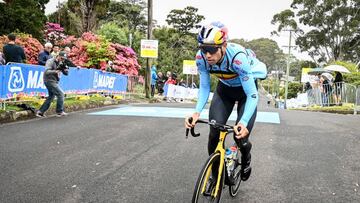 Van Aert reconoce el repecho del circuito de los Mundiales de Wollongong (Australia).