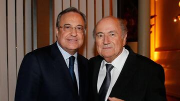 Blatter desvela la reprimenda que le pegó Florentino en 2013