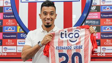 Fernando Uribe se convirtió en nuevo jugador del Junior de Barranquilla para 2022. El delantero llega de Millonarios siendo goleador del campeonato