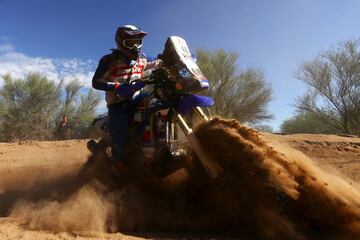 Decimotercera etapa entre San Juan y Córdoba. El piloto argentino Mauricio Javier Gómez con Yamaha.