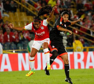 Partidazo en El Campín entre Santa Fe y América de Cali, por las semifinales del fútbol femenino.