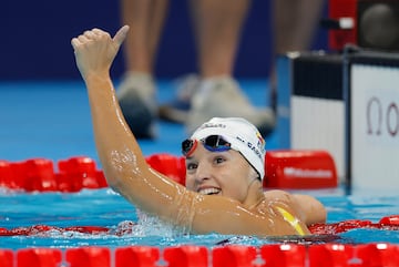 Emma Carrasco, en La Défense Arena durante los Juegos.
