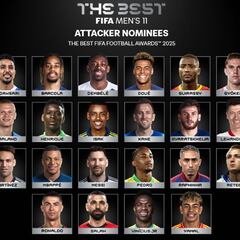 Sorpresa y molestia en el Atleti por la ausencia de Julián en los atacantes finalistas al The Best