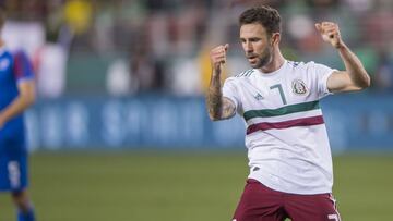 Foto de acción durante el partido amistoso de preparación México vs Islandia, correspondiente a la Fecha FIFA, en el Levis Stadium, en la foto: Miguel Layún.
23/03/18/Mexsport/Cristian de Marchena.
