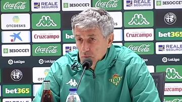 Setién: "Tengo contrato con el Betis y estoy muy bien aquí"