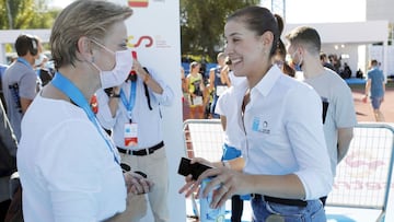 Carolina Marín, durante los primeros Juegos Inclusivos celebrados en Madrid el 7 de octubre.