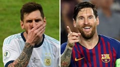 Los dos Messi: 34 de 64 en el Barça... 0 de 9 con Argentina