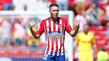 Borja Garcés con el Atlético.