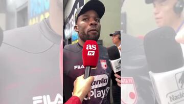Andrés Mosquera luego del título con Santa Fe.