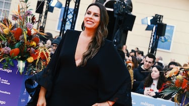 Karla Sofía Gascón durante el 2025 Málaga Film Festival.