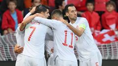 Suiza-España en imágenes