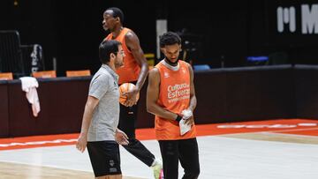 Jean Montero, ayer, tras el entrenamiento.