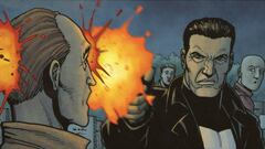 Una de las viñetas de 'Punisher' que dibujó el fallecido Steve Dillon