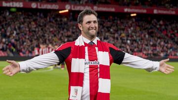 Jon Rahm en San Mamés.