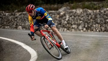 El ciclista italiano Giulio Ciccone, durante una concentración con el Lidl-Trek.