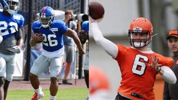 Los novatos de Browns y Giants tienen su primera oportunidad para mostrarse en la NFL.