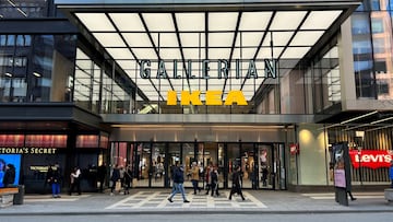 FILE PHOTO: Entrance view of the city-centre Gallerian mall which also houses an IKEA store in Stockholm, Sweden February 10, 2023. REUTERS/Anna Ringstrom/File Photo