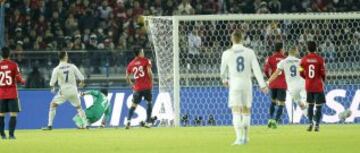 Cristiano marca el 3-2 en la primera parte de la prórroga.