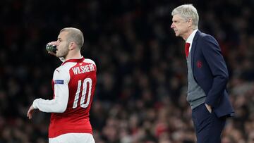 Jack Wilshere, en su etapa en el Arsenal, a las &oacute;rdenes de Ars&egrave;ne Wenger. 