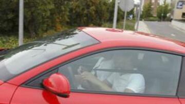 Coentrao, ayer en el hospital.