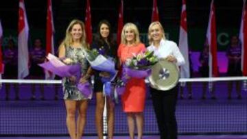 Arantxa, Bartoli, Austin y Martina.