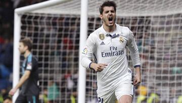 Morata marc&oacute; su &uacute;ltimo gol ante la Real Sociedad en Liga.