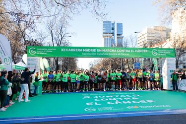 Salida de la XII Carrera Madrid en marcha Contra el Cáncer.