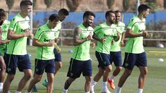 Entrenamiento del Levante. 