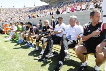 Carlo Ancelotti y Fernando Hierro.