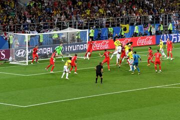 1-1. Yerry Mina marcó el gol del empate en el minuto 93.