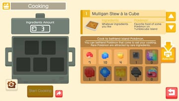 Pokémon Quest: Todas las recetas e ingredientes