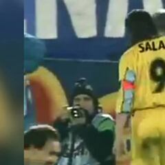 El día que Salas le anotó a la U con la camiseta de Lazio