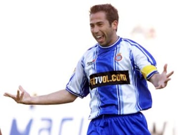 Raúl Tamudo, jugador de la cantera perica, debutó en 1996 con el primer equipo, fue cedido dos temporadas al Alavés y Llleida y volvió para ser pieza fundamental desde 1998 a 2010.