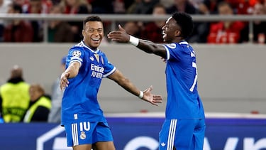 1x1 del Real Madrid contra el Olympiacos: Mbappé se vistió de Hermes