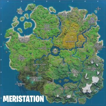 Este es el nuevo mapa de Fortnite Battle Royale tras el parche 12.20