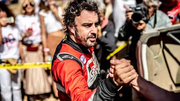 Fernando Alonso en Marruecos.