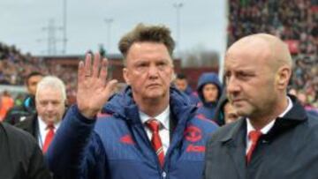 Van Gaal, en el estadio del Stoke City.