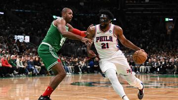 Al Horford y Joel Embiid -