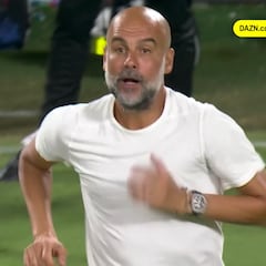 El monumental cabreo de Guardiola con el árbitro por este lance en el 96: “¿Estás de broma?"