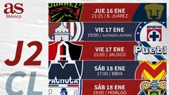 Por primera vez se vivir&aacute; el &#039;Jueves por la noche&#039; de Liga MX, jornada en la que ninguno de los nueve encuentro se empalmar&aacute; con alg&uacute;n otro.