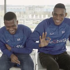 Lucumí, Muñoz y Cuesta en gracioso cuestionario de Bélgica