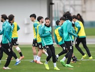 Antony, en la última sesión.