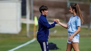 Sonia Bermúdez durante un partido.